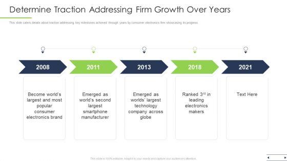 Determine_Traction_Addressing_Firm_Growth_Over_Years_Ppt_Infographics_Design_Ideas_PDF_Slide_1.jpg