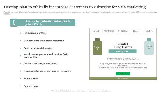 Develop_Plan_To_Ethically_Incentivize_Customers_To_Subscribe_For_SMS_Marketing_Brochure_PDF_Slide_1.jpg