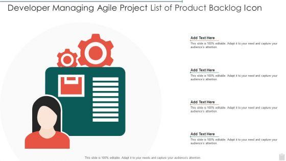 Developer_Managing_Agile_Project_List_Of_Product_Backlog_Icon_Summary_PDF_Slide_1.jpg