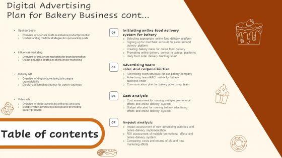 Digital_Advertising_Plan_For_Bakery_Business_Table_Of_Contents_Professional_PDF_Slide_2.jpg