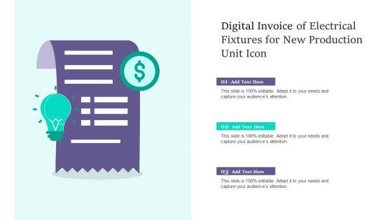 Digital_Invoice_Of_Electrical_Fixtures_For_New_Production_Unit_Icon_Pictures_PDF_Slide_1.jpg