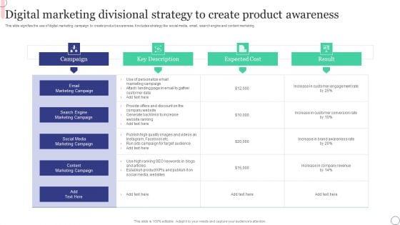 Digital_Marketing_Divisional_Strategy_To_Create_Product_Awareness_Brochure_PDF_Slide_1.jpg