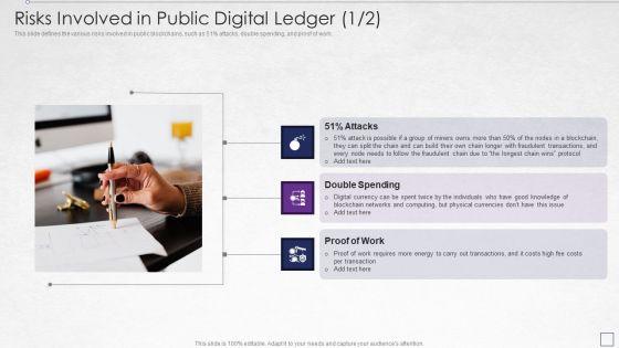 Digitized_Record_Book_Technology_Risks_Involved_In_Public_Digital_Ledger_Infographics_PDF_Slide_1.jpg