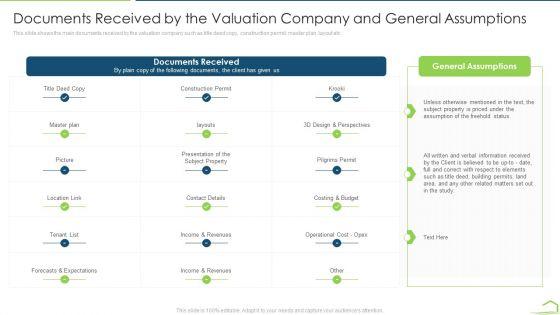 Documents_Received_By_The_Valuation_Company_And_General_Assumptions_Budget_Microsoft_PDF_Slide_1.jpg
