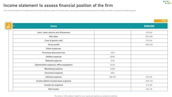 E_Commerce_Business_Income_Statement_To_Assess_Financial_Position_Of_The_Firm_Download_PDF_Slide_1.jpg