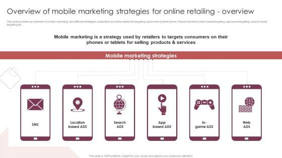 E_Commerce_Marketing_Techniques_To_Boost_Sales_Overview_Of_Mobile_Marketing_Strategies_For_Online_Retailing_Overview_Themes_PDF_Slide_1.jpg