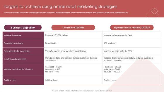 E_Commerce_Marketing_Techniques_To_Boost_Sales_Targets_To_Achieve_Using_Online_Retail_Marketing_Strategies_Elements_PDF_Slide_1.jpg