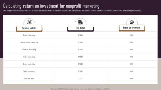 Effective_NPO_Promotional_Strategies_For_Recruit_Volunteers_Calculating_Return_On_Investment_For_Nonprofit_Marketing_Information_PDF_Slide_1.jpg