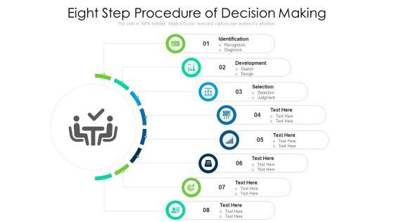 Eight Step Procedure Of Decision Making Ppt PowerPoint Presentation Gallery Microsoft PDF Eight Step Procedure Of Decision Making Ppt PowerPoint Presentation Gallery Microsoft PDF