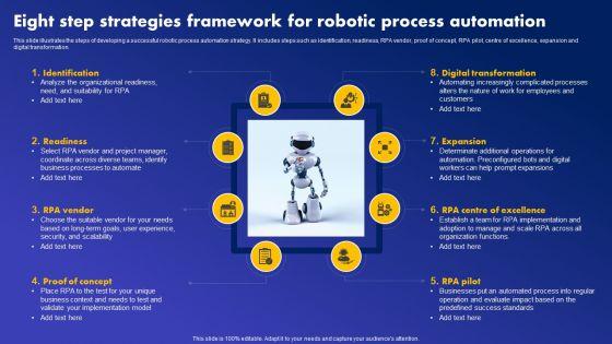 Eight_Step_Strategies_Framework_For_Robotic_Process_Automation_Ideas_PDF_Slide_1.jpg
