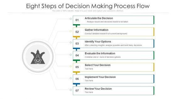 Eight Steps Of Decision Making Process Flow Ppt Professional PDF Eight Steps Of Decision Making Process Flow Ppt Professional PDF