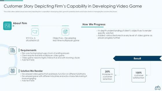 Electronic_Game_Pitch_Deck_Customer_Story_Depicting_Firms_Capability_In_Developing_Video_Game_Guidelines_PDF_Slide_1.jpg