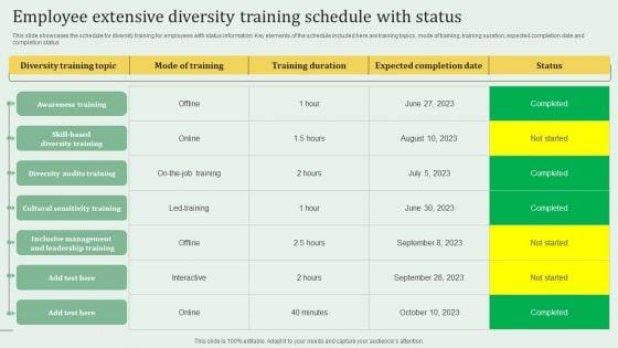 Employee_Extensive_Diversity_Training_Schedule_With_Status_Formats_PDF_Slide_1.jpg