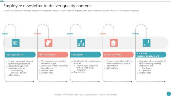 Employee_Newsletter_To_Deliver_Quality_Content_Employee_Engagement_HR_Strategy_At_Organization_Brochure_PDF_Slide_1.jpg