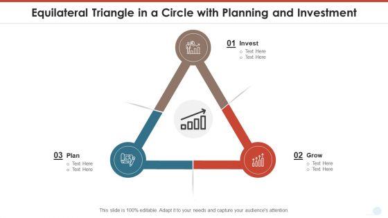 Equilateral Triangle In A Circle With Planning And Investment Infographics PDF Equilateral Triangle In A Circle With Planning And Investment Infographics PDF