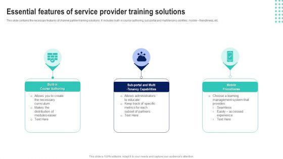 Essential_Features_Of_Service_Provider_Training_Solutions_Diagrams_PDF_Slide_1.jpg