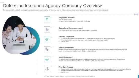 Establishing_Insurance_Company_Determine_Insurance_Agency_Company_Overview_Sample_PDF_Slide_1.jpg