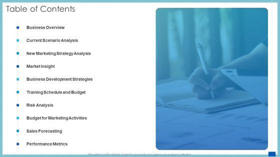 Evaluation_Evolving_Advanced_Enterprise_Development_Marketing_Tactics_Table_Of_Contents_Information_PDF_Slide_1.jpg