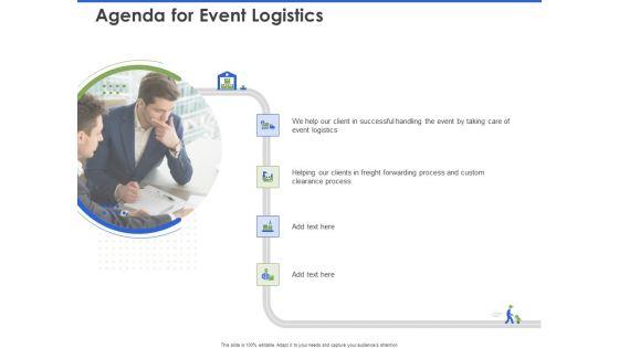 Event Management Services Agenda For Event Logistics Ppt PowerPoint Presentation Show Picture PDF Event Management Services Agenda For Event Logistics Ppt PowerPoint Presentation Show Picture PDF