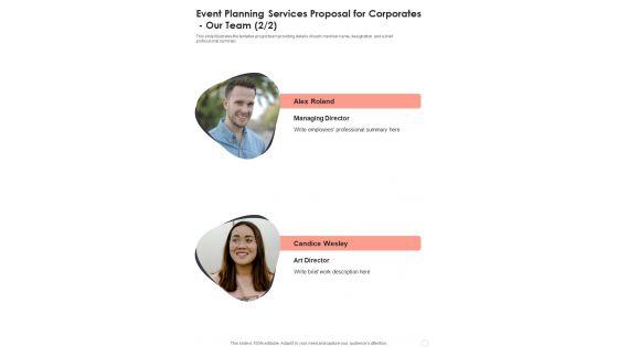 Event_Planning_Services_Proposal_For_Corporates_Our_Team_One_Pager_Sample_Example_Document_Slide_2.jpg