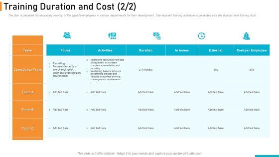 Executing_Online_Solution_In_Banking_Training_Duration_And_Cost_Focus_Clipart_PDF_Slide_1.jpg
