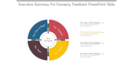 Executive Summary For Comapny Feedback Powerpoint Slide Executive Summary For Comapny Feedback Powerpoint Slide