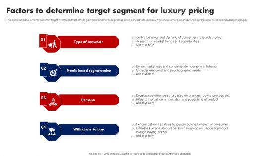 Factors_To_Determine_Target_Segment_For_Luxury_Pricing_Ppt_Model_Design_Inspiration_PDF_Slide_1.jpg
