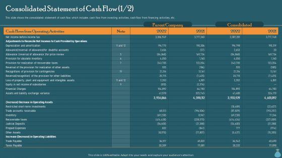 Financial_Data_Revelation_To_Varied_Stakeholders_Consolidated_Statement_Of_Cash_Flow_Diagrams_PDF_Slide_1.jpg