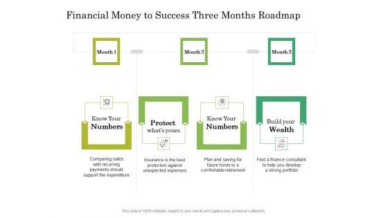 Financial_Money_To_Success_Three_Months_Roadmap_Slides_Slide_1.jpg