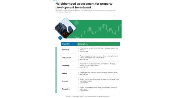 Financing_For_Real_Estate_Property_Development_Neighborhood_Assessment_For_Property_One_Pager_Sample_Example_Document_Slide_1.jpg