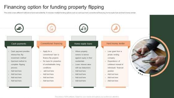 Financing_Option_For_Funding_Property_Flipping_Ppt_PowerPoint_Presentation_Gallery_Introduction_PDF_Slide_1.jpg
