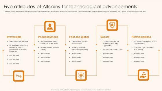 Five_Attributes_Of_Altcoins_For_Technological_Advancements_Ppt_Pictures_Good_PDF_Slide_1.jpg