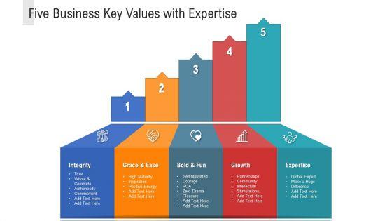 Five_Business_Key_Values_With_Expertise_Ppt_PowerPoint_Presentation_Gallery_Background_Designs_PDF_Slide_1.jpg