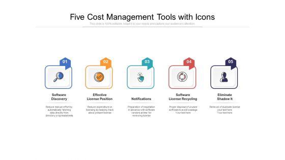 Five_Cost_Management_Tools_With_Icons_Ppt_PowerPoint_Presentation_File_Ideas_PDF_Slide_1.jpg