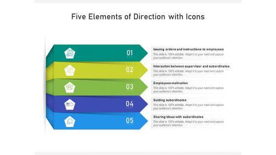 Five_Elements_Of_Direction_With_Icons_Ppt_PowerPoint_Presentation_File_Guide_PDF_Slide_1.jpg