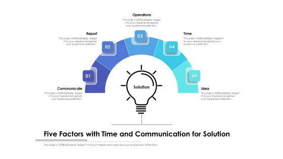 Five_Factors_With_Time_And_Communication_For_Solution_Ppt_PowerPoint_Presentation_Portfolio_File_Formats_PDF_Slide_1.jpg