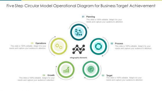Five_Step_Circular_Model_Operational_Diagram_For_Business_Target_Achievement_Pictures_PDF_Slide_1.jpg