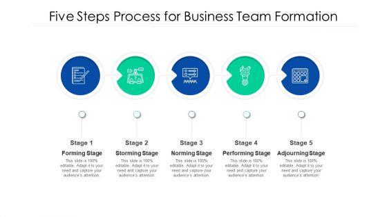Five Steps Process For Business Team Formation Ppt Model Examples PDF Five Steps Process For Business Team Formation Ppt Model Examples PDF