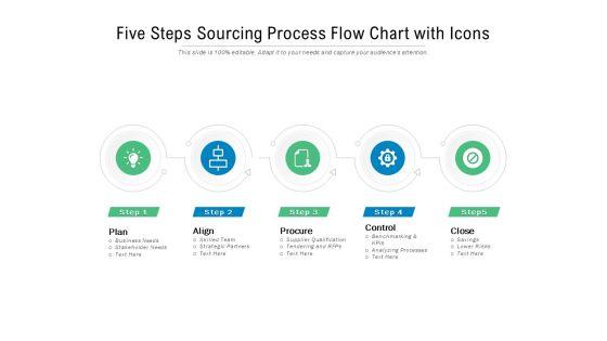 Five_Steps_Sourcing_Process_Flow_Chart_With_Icons_Ppt_PowerPoint_Presentation_Summary_Influencers_Slide_1.jpg