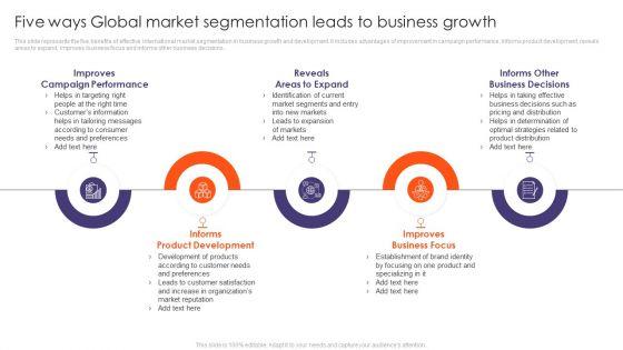 Five_Ways_Global_Market_Segmentation_Leads_To_Business_Growth_Ppt_Infographic_Template_Graphics_Tutorials_PDF_Slide_1.jpg