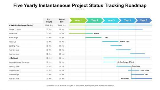 Five_Yearly_Instantaneous_Project_Status_Tracking_Roadmap_Portrait_Slide_1.jpg