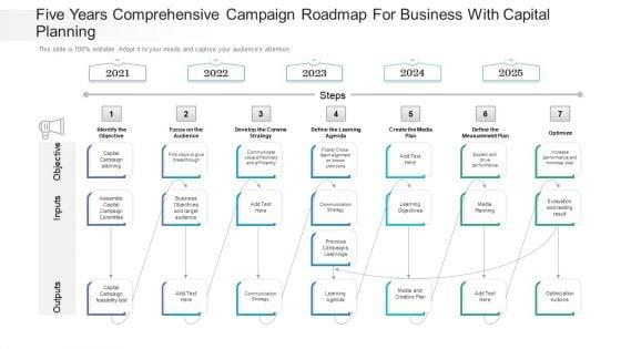 Five_Years_Comprehensive_Campaign_Roadmap_For_Business_With_Capital_Planning_Microsoft_Slide_1.jpg
