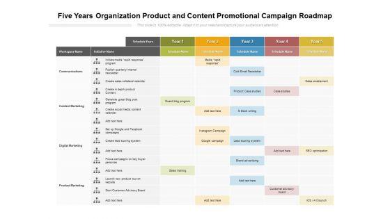 Five_Years_Organization_Product_And_Content_Promotional_Campaign_Roadmap_Template_Slide_1.jpg
