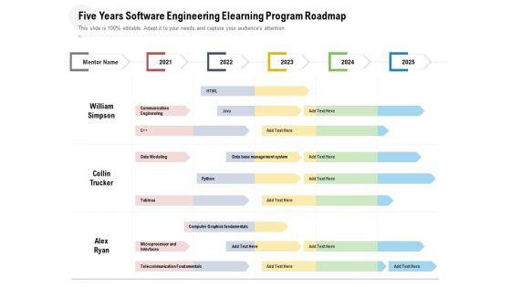Five_Years_Software_Engineering_Elearning_Program_Roadmap_Formats_Slide_1.jpg
