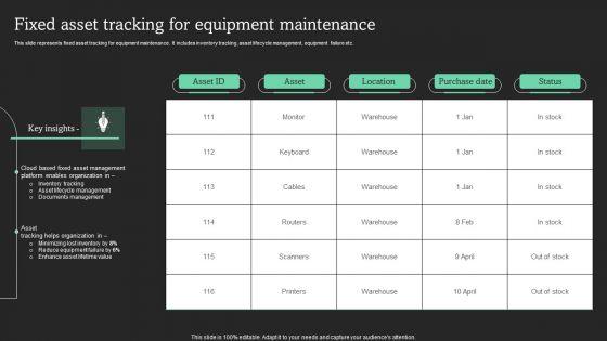 Fixed_Asset_Tracking_For_Equipment_Maintenance_Professional_PDF_Slide_1.jpg