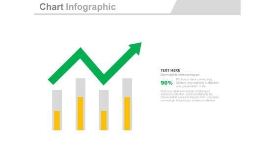 Four_Bars_With_Green_Growth_Arrow_Powerpoint_Slides_1.jpg