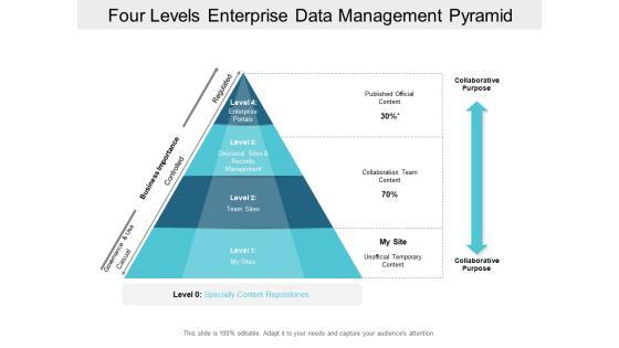 Four Levels Enterprise Data Management Pyramid Ppt PowerPoint Presentation Gallery Summary Four Levels Enterprise Data Management Pyramid Ppt PowerPoint Presentation Gallery Summary