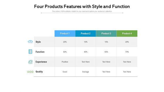 Four_Products_Features_With_Style_And_Function_Ppt_PowerPoint_Presentation_File_Rules_PDF_Slide_1.jpg
