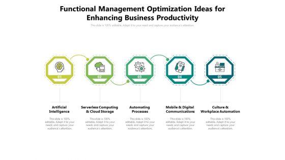Functional Management Optimization Ideas For Enhancing Business Productivity Ppt PowerPoint Presentation Model Master Slide PDF Functional Management Optimization Ideas For Enhancing Business Productivity Ppt PowerPoint Presentation Model Master Slide PDF