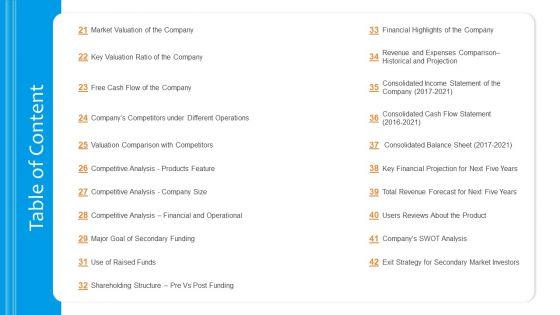 Funding_Pitch_To_Raise_Funds_From_PE_Table_Of_Content_Valuation_Elements_PDF_Slide_1.jpg